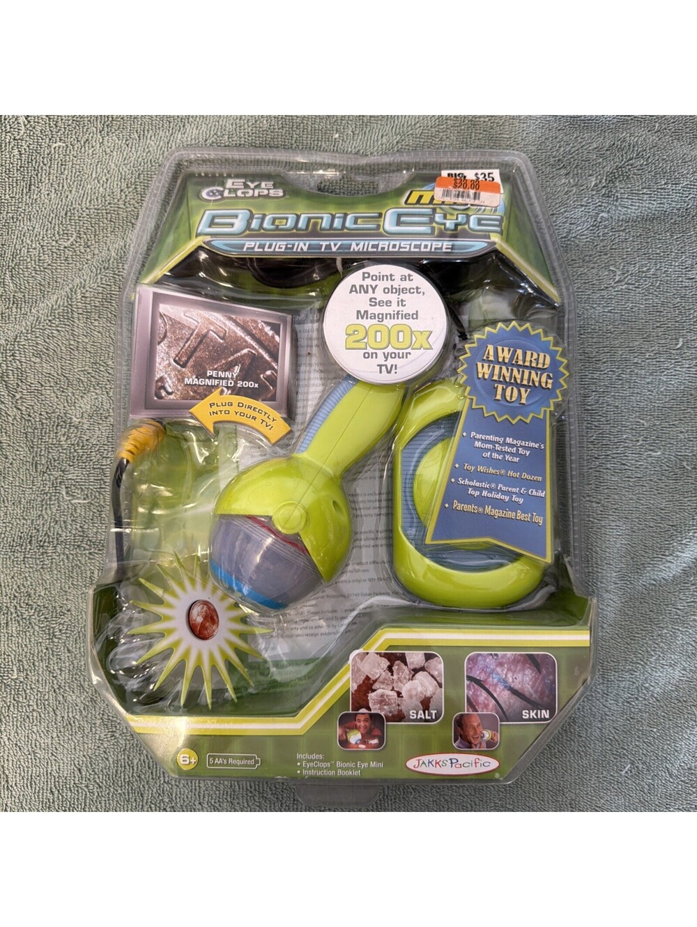Eye Clops Bionic Eye Plug-In TV Microscope Toy JAKKS Pacific NEW
